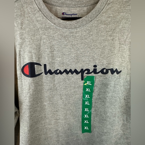 Champion brand T-shirt. Oxford Heather. Size XL. Nice strong weight. NWT. - Picture 2 of 8